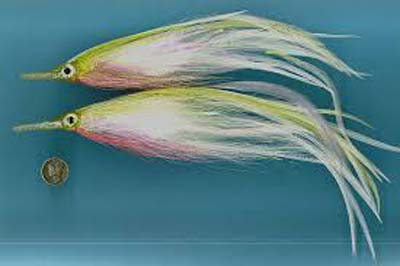  Pete Gray's Ballyhoo tubes. Offshore big game anglers ahave learned the vaue of tube flies for a long time. Image credit Global FlyFisher (globalflyfisher.com).