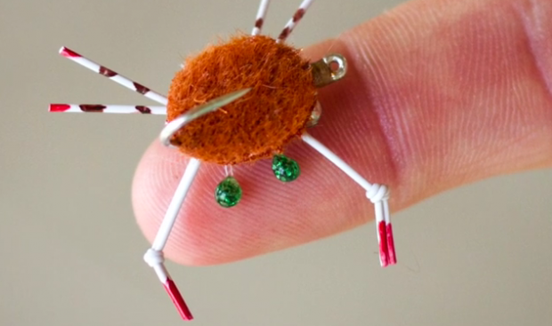 At The Vise: Furry foam crab fly