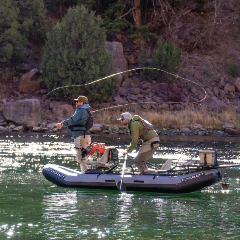 Small inflaatable craft boat for fly fishing