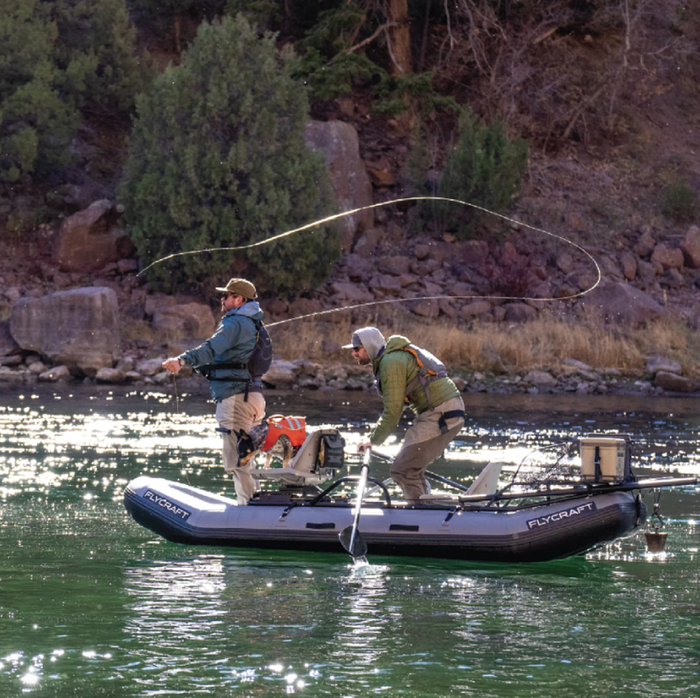 small craft boat fly fishing
